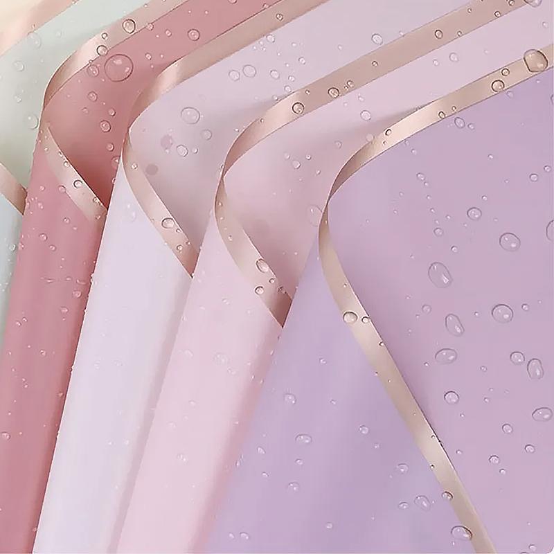 100PCS Waterproof Flower Gift Wrapping Paper Florist Bouquet Craft Packaging - Black