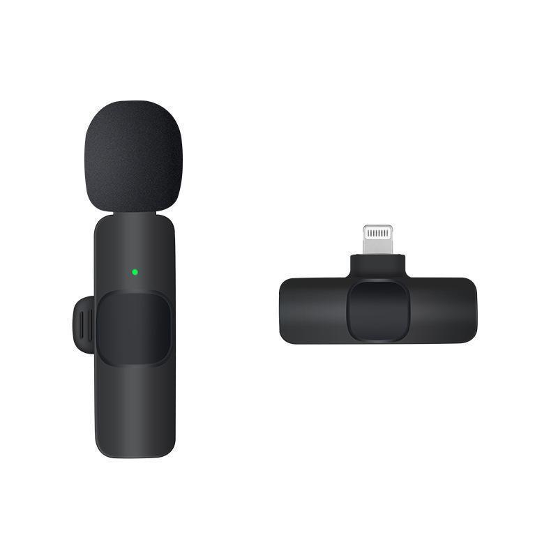 Wireless Lavalier Microphone Mini Mic For Android iPhone iPad Vlog Live Stream - Lightning For iPhone(One Microphone)