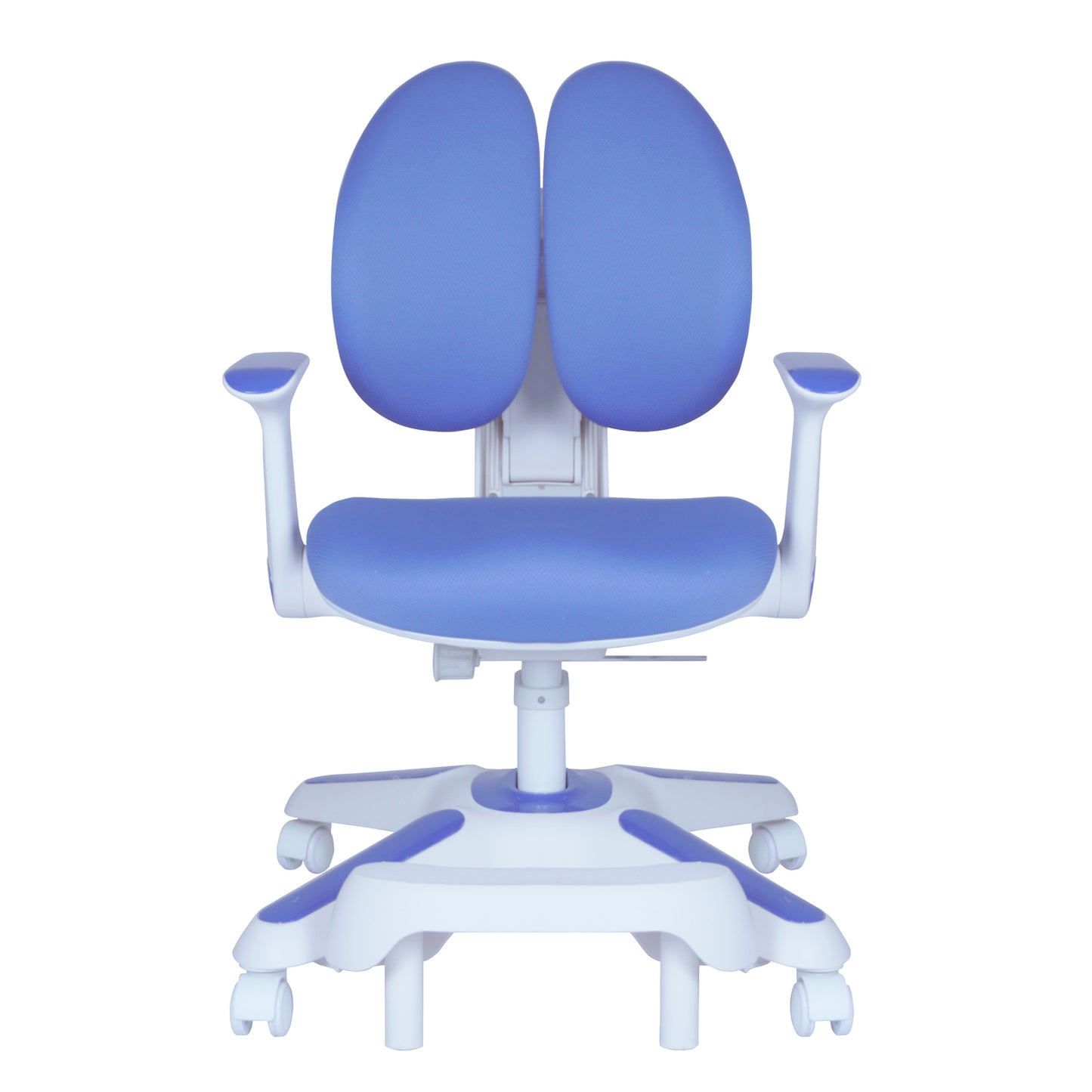 Ergonomic Children Kids Study Chair Set of 2 Height Adjustable - Blue