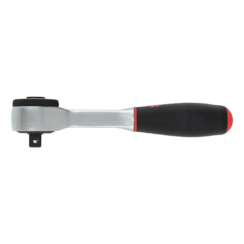 Wurth 3/8" Reversible Ratchet Wrench 360° Twist Handle Chrome Vanadium 175mm DIN 3122
