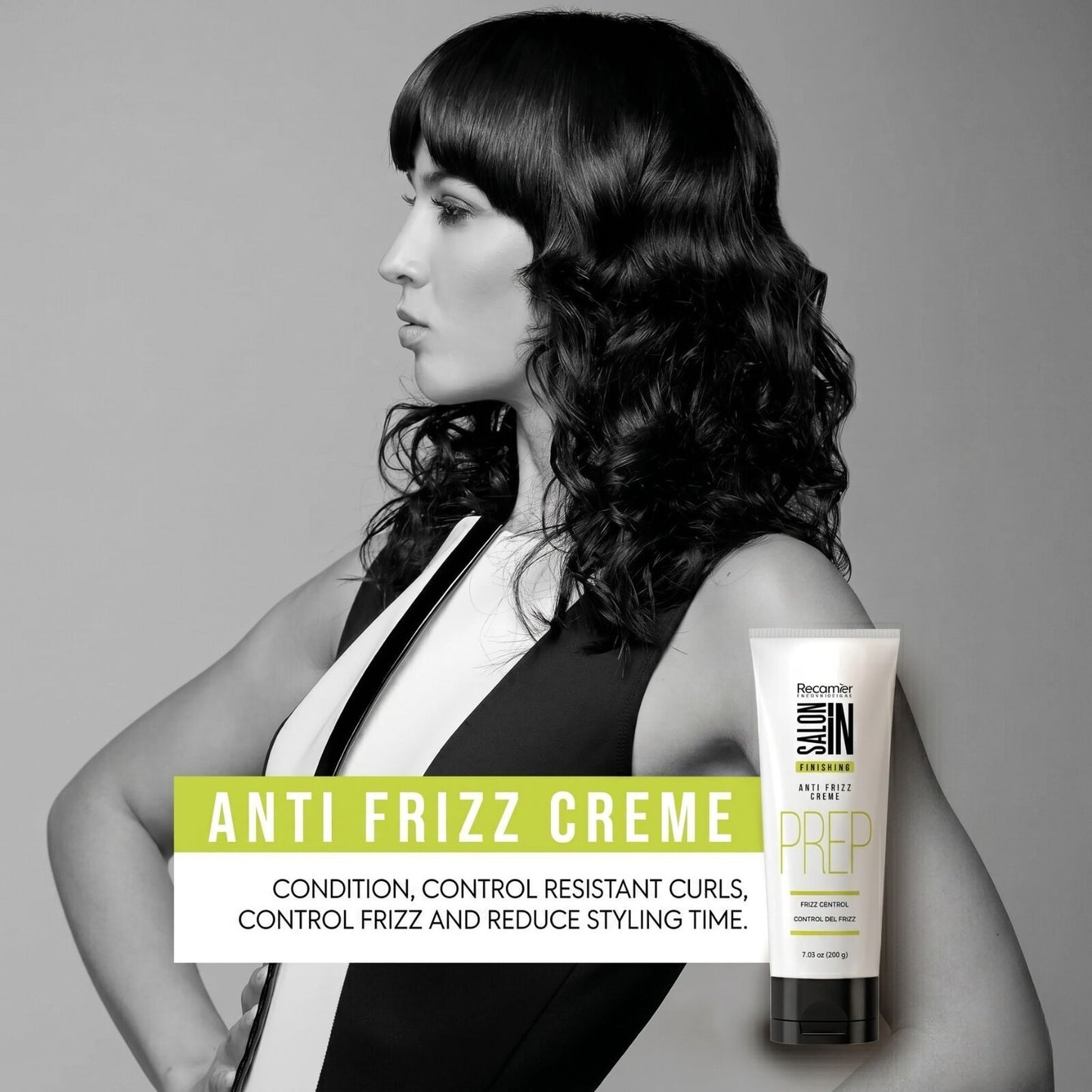 Recamier Professional In Finishing Anti Frizz Hair Cream PREP 7oz Serum - Crema