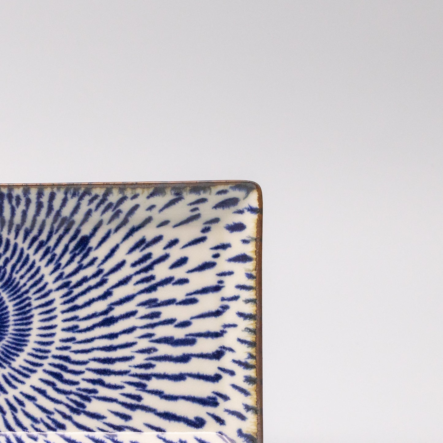 Sushi Plate 25cm Speckled Swirl Design