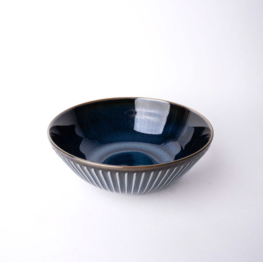 Bowl 21cm Navy Sendan Glaze