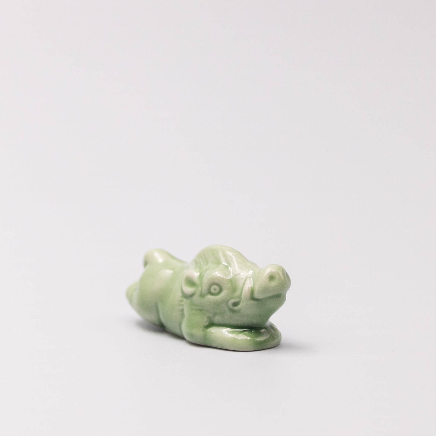 Chopstick Rest Green Boar