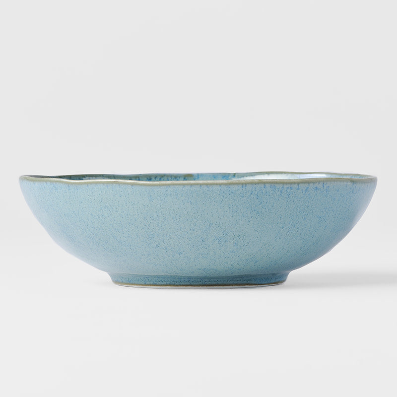 Bowl Oval 16cm Peacock Glaze