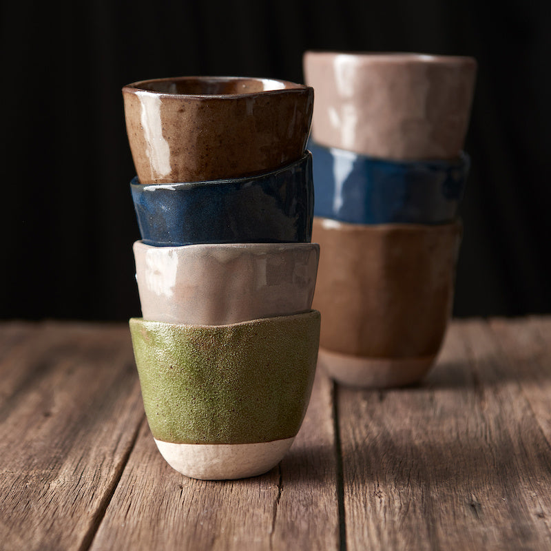 Lopsided Mug 275ml Matcha Green Glaze