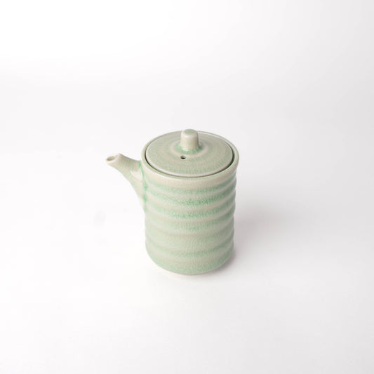 Soy Pot Ribbed 170ml Celadon Glaze