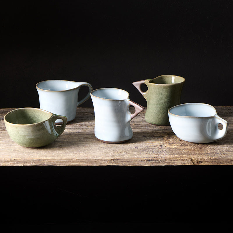 Cup 100ml Arc Green Glaze