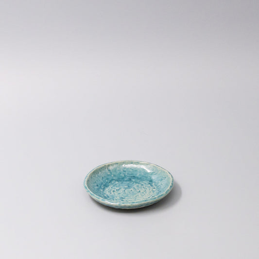 Sauce Dish 11.5cm Crackle Turquoise Glaze
