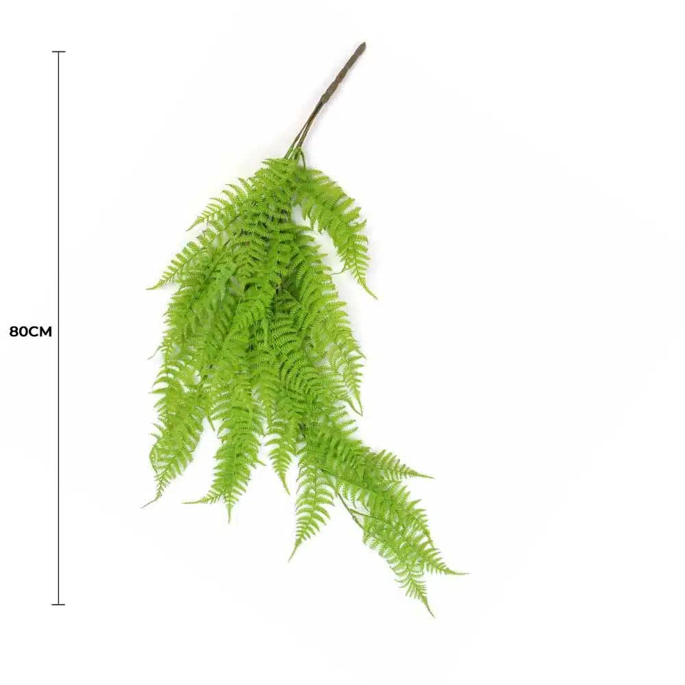 Hanging Fresh Green Boston Fern UV Resistant 80cm
