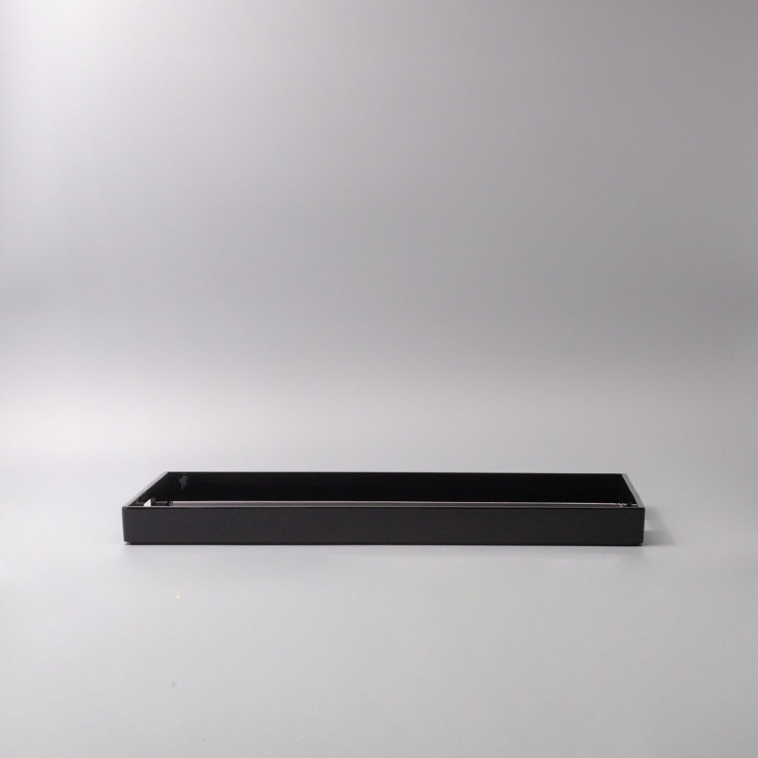 Tray Rectangular 42cm Black Lacquerware