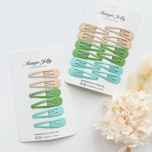 Essential Snap Hair clips - Fresh - 6 Pieces