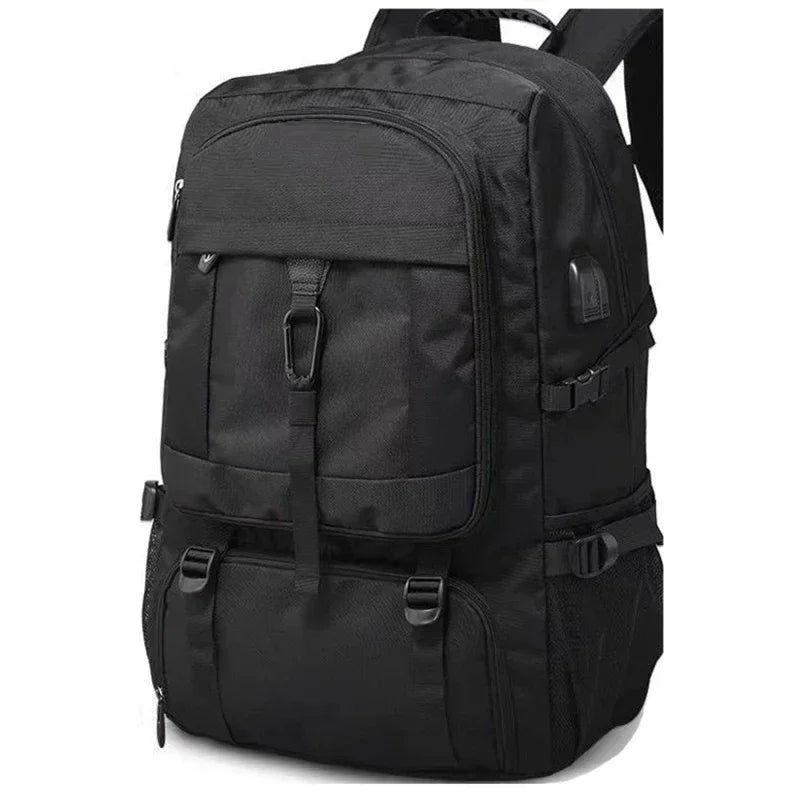 80L Mens Travel Backpack Waterproof  Black