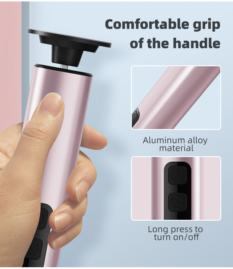 Purple Professional 2-in-1 Electric Foot Callus Remover and Manicure Kit - 9 Speeds Rechargeable Electronic Foot File with LCD Display - Professional Pedicure Tool for Dead Skin and Nail Care