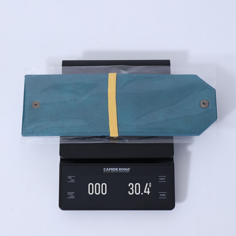 3PCS Green Slim PU Leather Cash Holder and Bill Organizer - Professional Long Wallet with Dual Snap Buttons and Elastic Band for Business, Travel, and Personal Finance