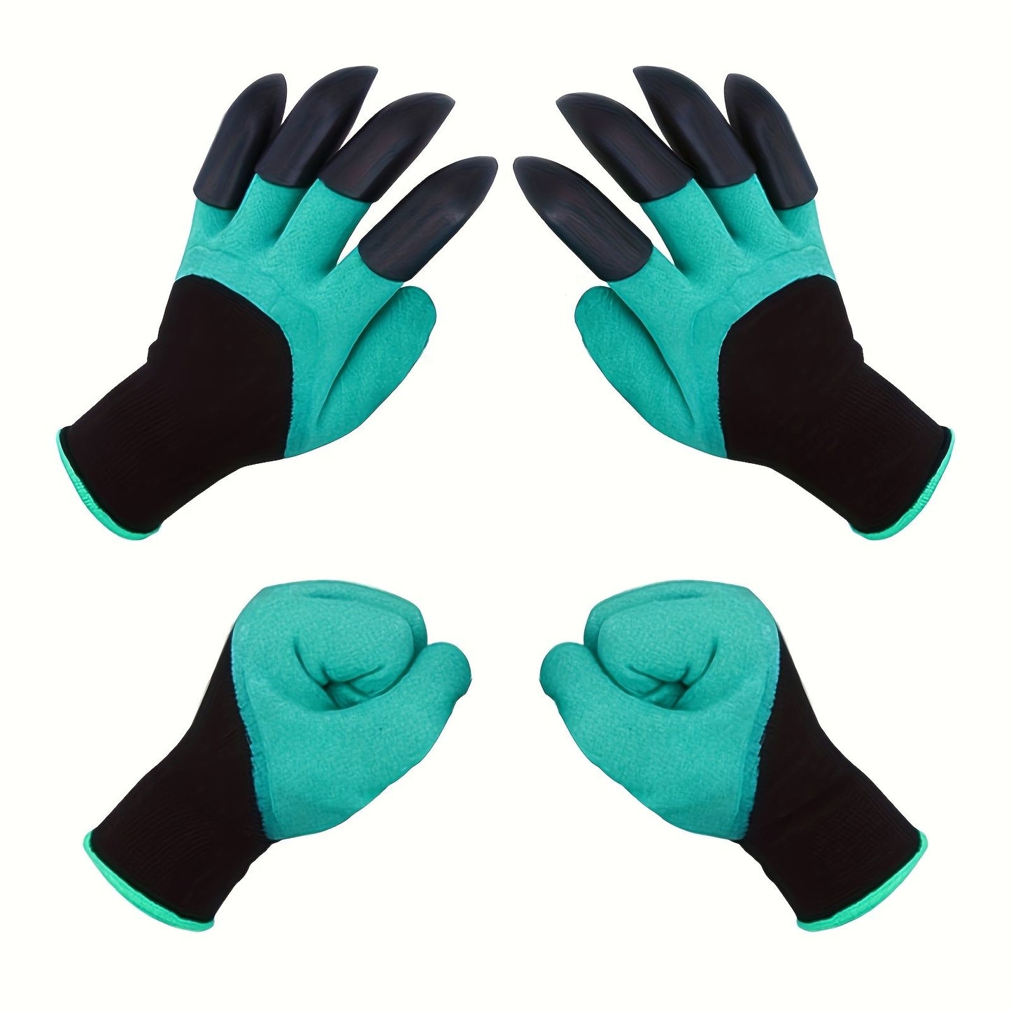 10 Pairs Professional Gardening Gloves with Integrated Digging Claws - Thorn-Proof  and Waterproof Landscape Gloves for Planting, Seeding, and Yard Work - One Size Fits All