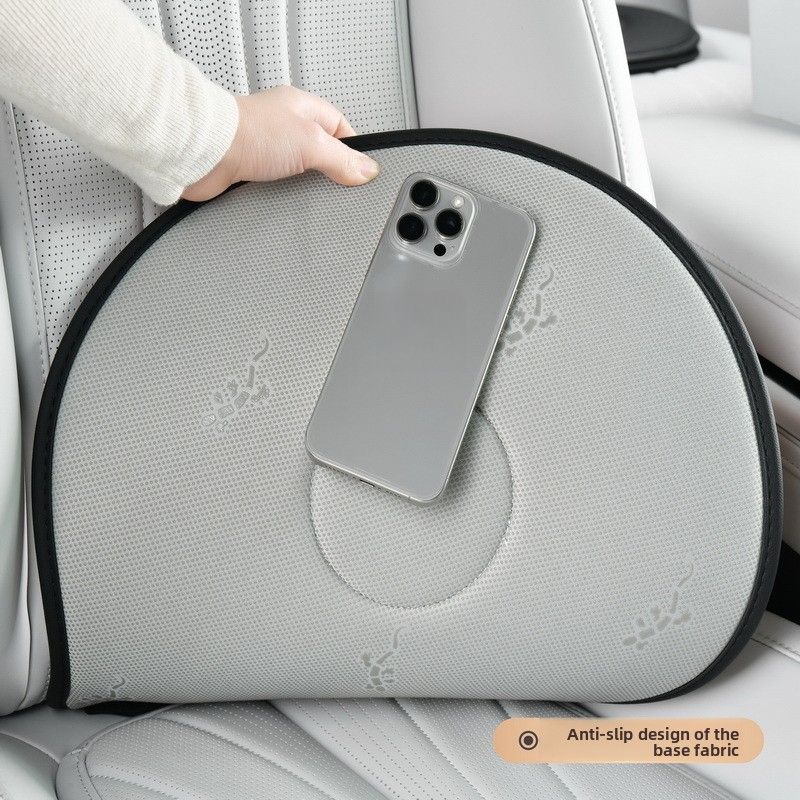 Saddle Brown 360 Degree Rotating Car Seat Cushion - 53cm Nano Tech Swivel Mobility Aid - Easy Vehicle Entry and Exit for Seniors, Breathable Non Slip Ergonomic Support for Home Office and Travel