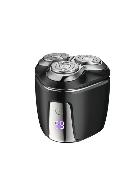 Black Mini Electric Shaver for Men - Portable & Rechargeable Razor for Travel