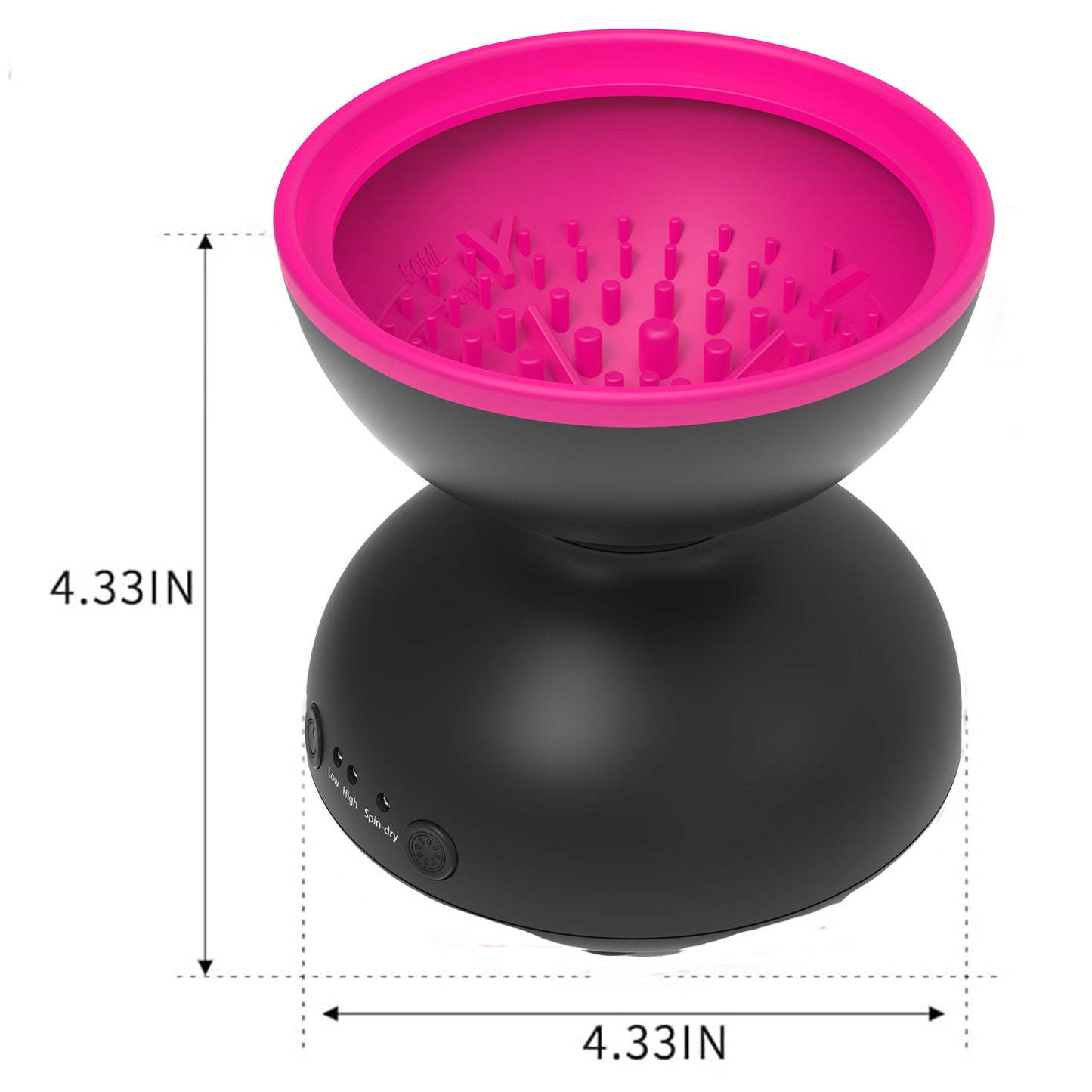 Black Electric Makeup Brush Cleaner - Fast & Deep Cleaning, USB Powered