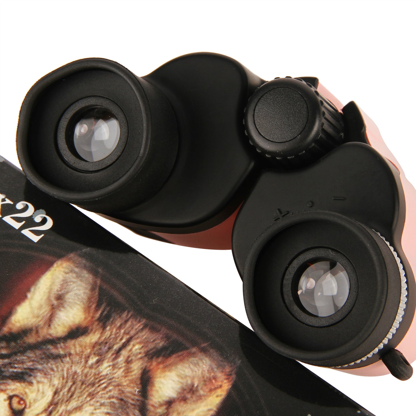 Pink 10x22 Compact Binoculars for Adults - High Definition Lightweight Telescope for Hiking, Travel, and Concerts