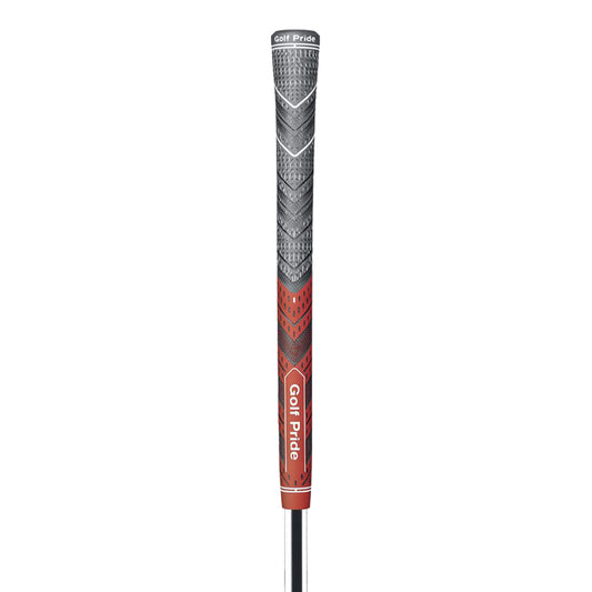 2 Pcs Red MCC PLUS4 Midsize Golf Grip - Rubber and Cotton Thread Hybrid, 265 mm, 72g, Core 60