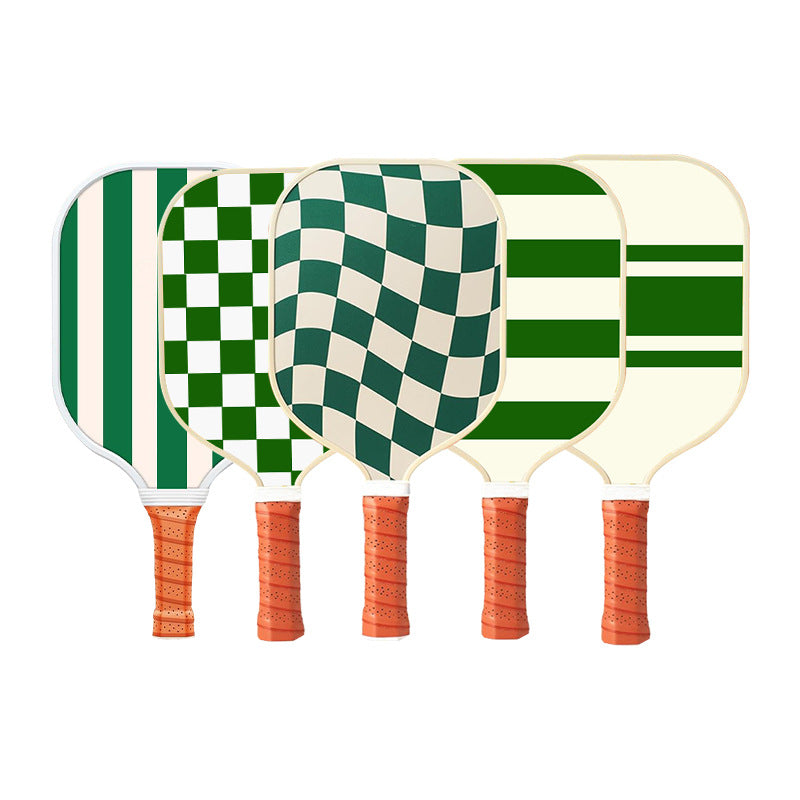 Style 1 White  And Green T700 Carbon Fiber & Fiberglass Pickleball Paddle - Lightweight 220g with Anti-Slip TPU Grip for Training & Competition