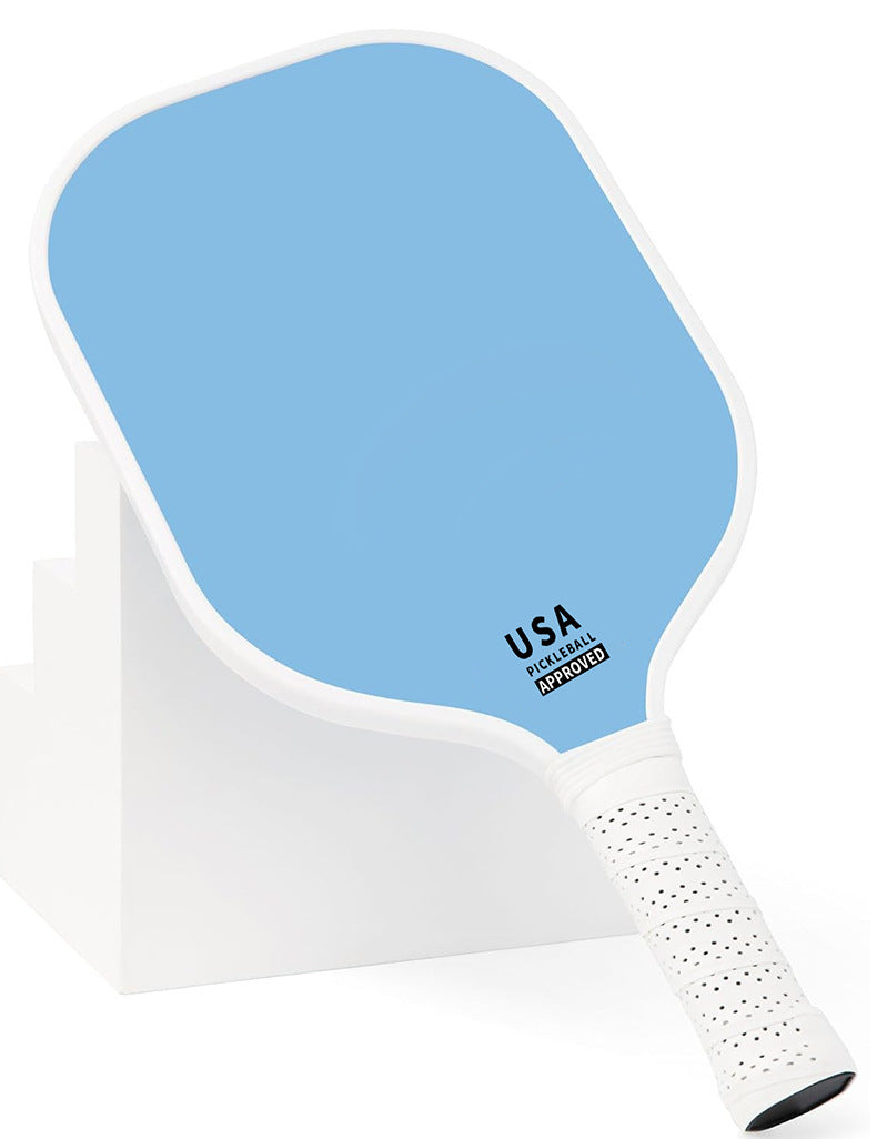 Pink Fiberglass Pickleball Paddle - Lightweight 215g with Anti-Slip TPU Grip for Outdoor Sports