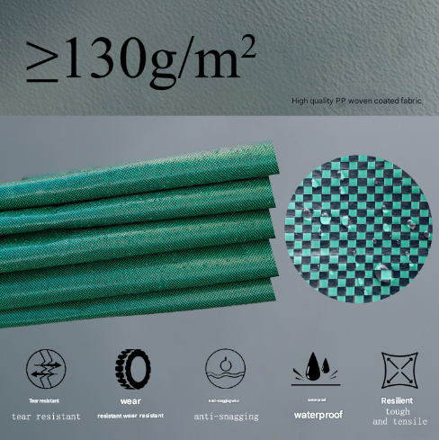 500L(Calibre80*100cm) Heavy Duty Collapsible Garden Waste Bags (Set of 2) - Large Reusable Yard Leaf Bin