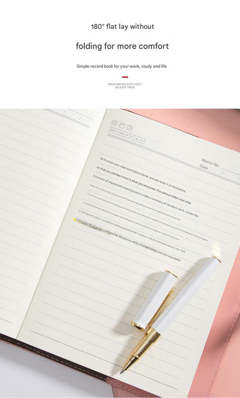 Heart Lock Diary with Key - Vintage Style Journal, Black PU Leather, Secure and Elegant