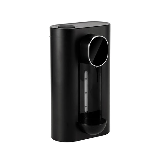 Smart Automatic Mouthwash Dispenser - Wall-Mounted, 3 Adjustable Levels, LED Display & Magnetic Cups(Black)