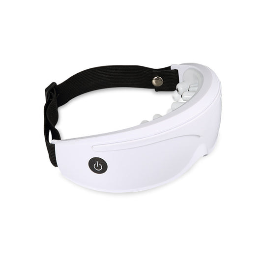 White Touch-Control Rechargeable Heated  Eye Massager for Daily Use