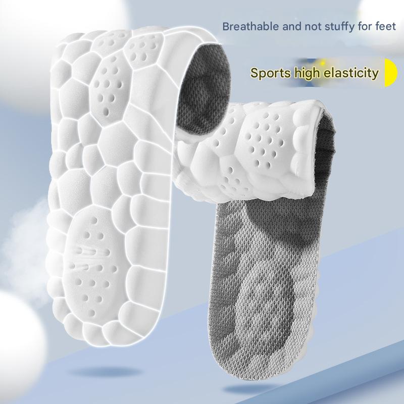 5 pcs 4D Cloud Technology Shoe Inserts - High Rebound, Super Soft, Breathable, Athletic Support (size : 37-38/245mm)