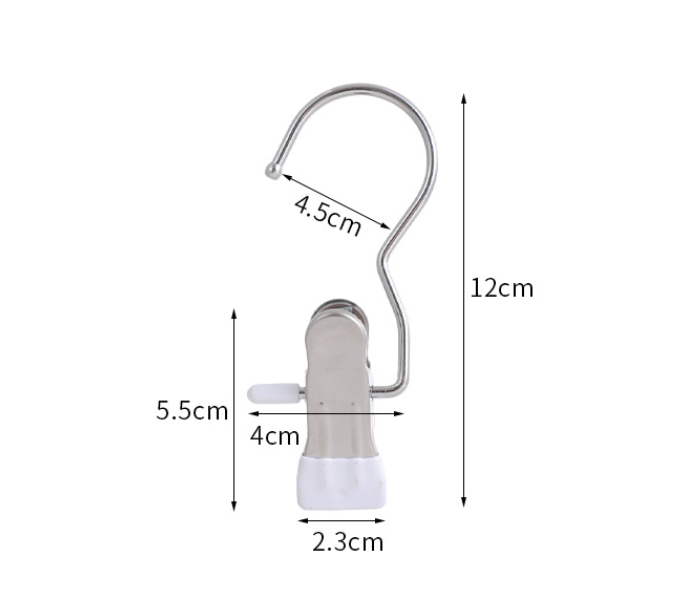 Black Stainless Steel Hanging Clips (35 PCS) - Strong Grip for Pants, Hats, Socks, Laundry