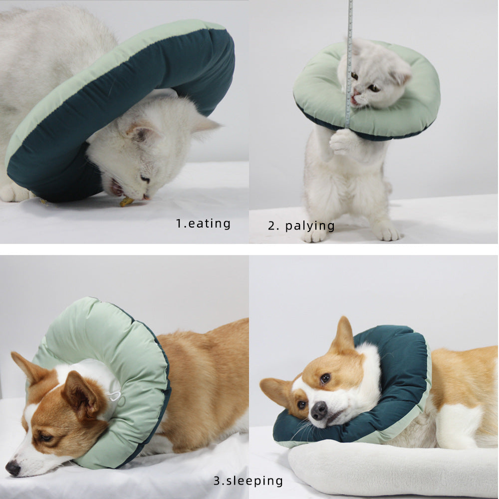 Yellow Adjustable Soft Elizabethan Collar for Pets - Comfortable Recovery Aid - XXL