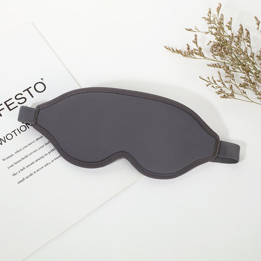 2 Pcs Grey 3D Contoured Eye Mask - Total Blackout, Pressure-Free Memory Foam, Skin-Friendly & Breathable for Deep Rest