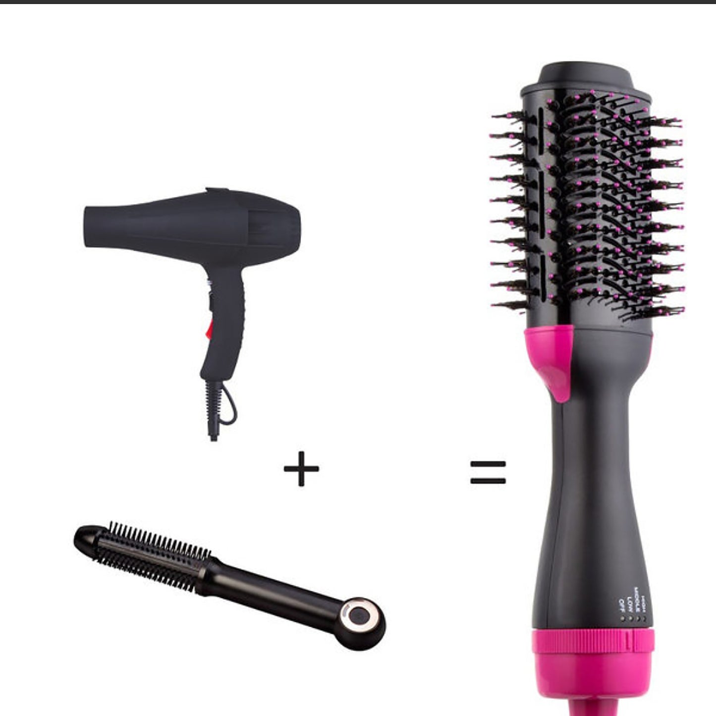 Gold And Grey One-Step Hair Dryer & Volumizer Hot Air Brush - Salon Styler for Drying, Smoothing & Volume