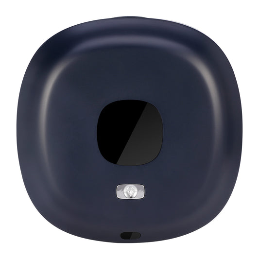 Dark Blue Wall-Mounted No-Drill Automatic Foam Soap Dispenser - Infrared Sensor for Bathroom, 145x145x48mm