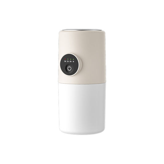 Beige ortable Desktop Dual-Spray Humidifier with Air Purification for Office and Bedroom