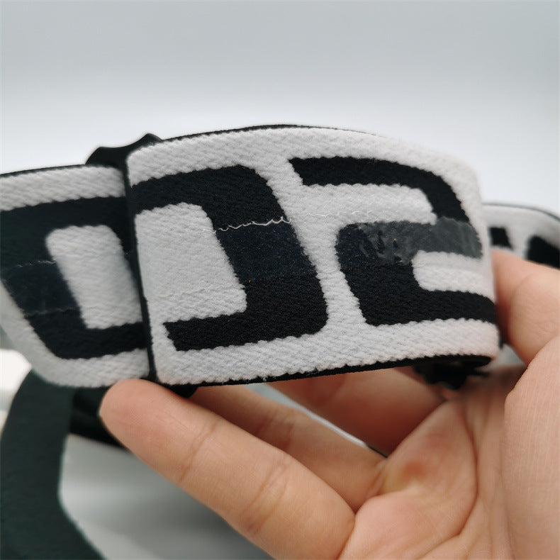 Performance Motocross & Off-Road Goggles - Increased Impact Protection with Lens Lock System(Red and blue frame blue film)