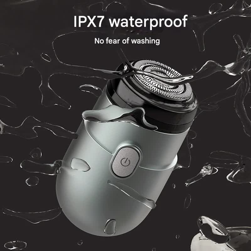 Mini Electric Rotary Shaver - IPX7 Waterproof, 2 Speed Modes, 90-Day Battery Life, USB Rechargeable(Yellow)