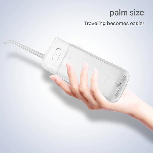 Portable Water Flosser - 70-Day Battery, 4 Modes, 5 Nozzles, IPX7 Waterproof, 200ml Telescopic Tank(white)