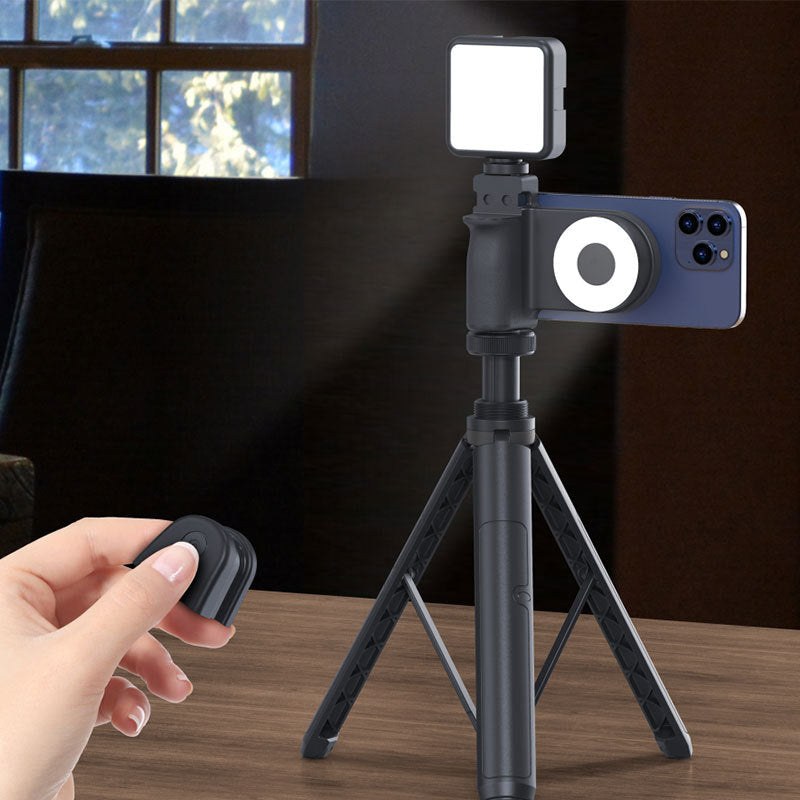 MagSafe Compatible Camera Grip & Phone Stand with Detachable Bluetooth Remote - Versatile Photography Assistant(grey)