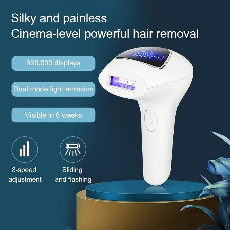 IPL Laser Hair Removal Device - 990,000 Flashes, 8 Intensity Levels, Dual Mode for Full Body(pink)