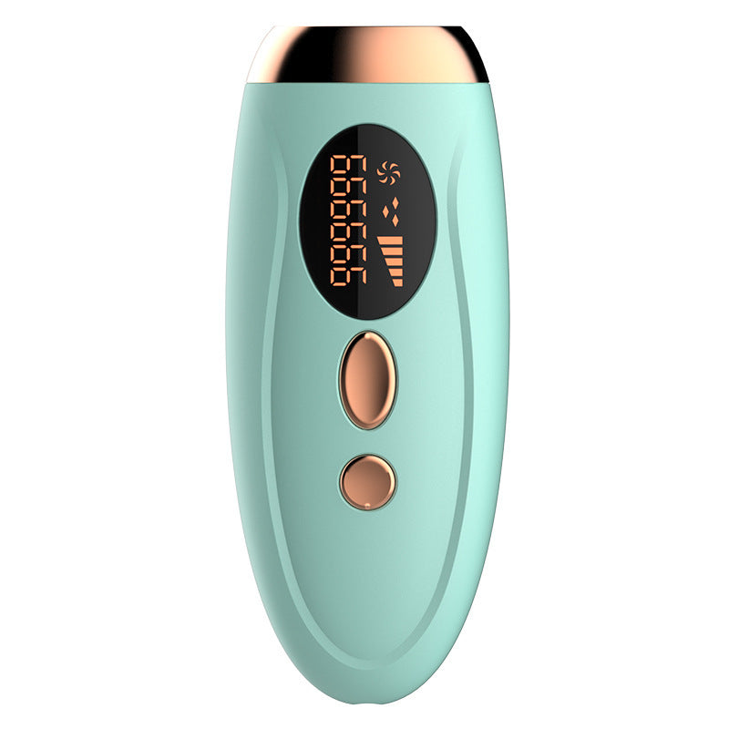 Advanced IPL Home Hair Removal System - 990K Flashes, 5 Levels, Auto/Manual Mode for Silky Skin(Light green)