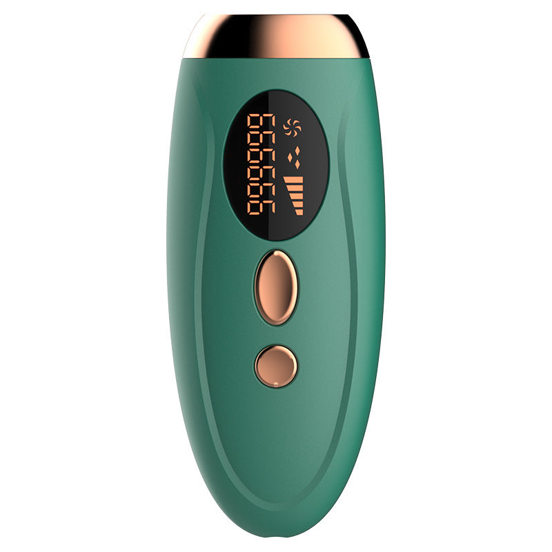 Advanced IPL Home Hair Removal System - 990K Flashes, 5 Levels, Auto/Manual Mode for Silky Skin(Dark green)