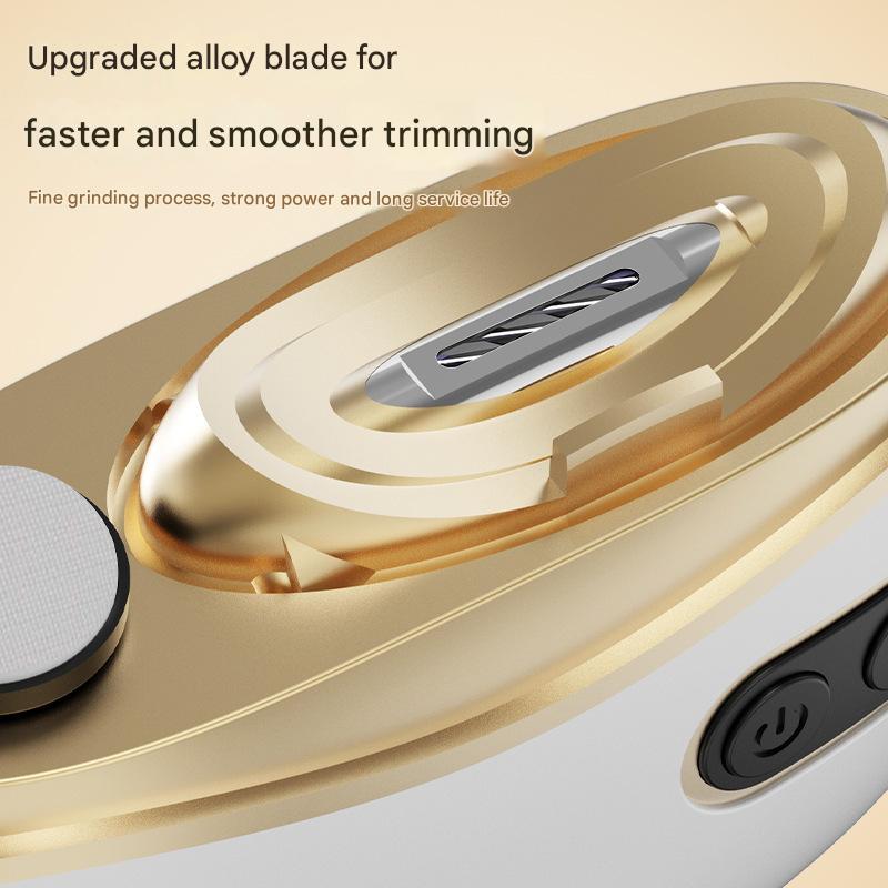 Electric Nail Clipper & Grinder - 2-in-1 Automatic Trimmer with 2 Speeds, Type-C Charging, Safe for All Ages(Gray)