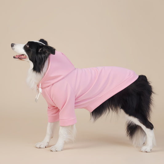 Pink Classic Dog Sweatshirt with Hood & Drawstrings - For Large Dogs (Size : 3XL)