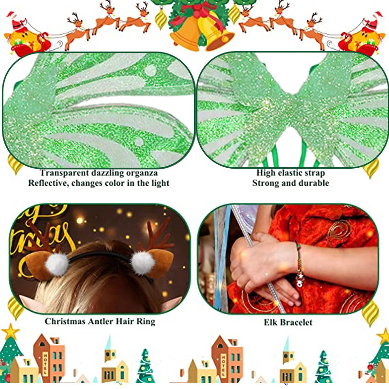 Pink Sparkling Fairy Wings - Lightweight Glitter Butterfly Costume Accessory for Kids & Adults
