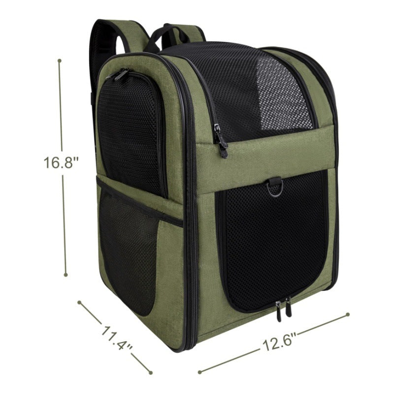 Blue Breathable Comfort Pet Travel Backpack