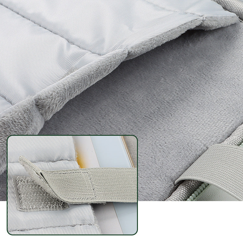 Grey 360° Protective Laptop & Tablet Sleeve with Accessory Organizer - Water-Repellent Carrying Case
